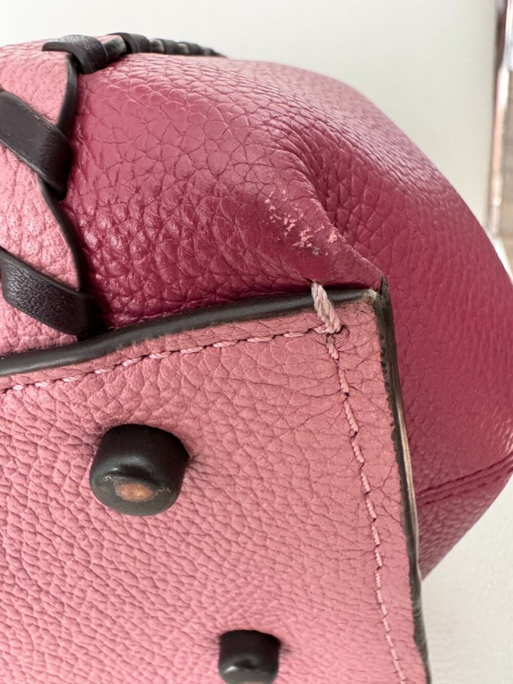 COACH Retail Dalton 31 Colorblock Pebble Leather Hobo Whipstitch 76068 - Picture 11 of 13